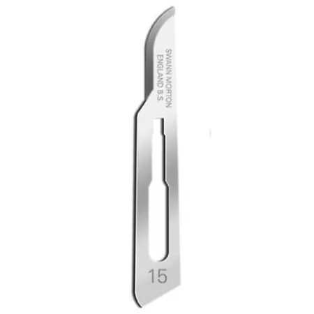 Blade, Surgical Scalpel, No. 15, Stainless Steel 100/Bx